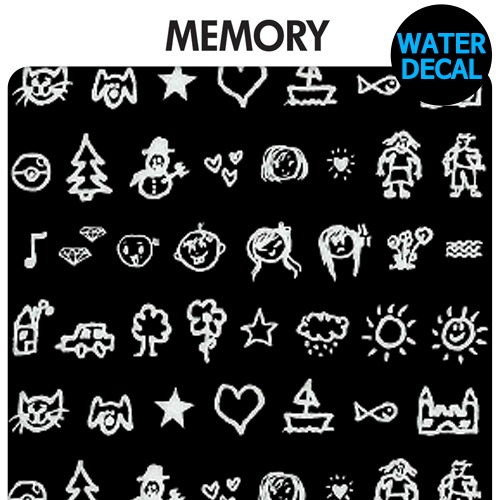 [MEMORY]메모리 워터데칼 네일 스티커 SDW-10