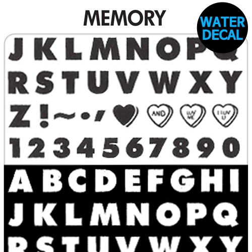 [MEMORY]메모리 워터데칼 네일 스티커 SDW-03