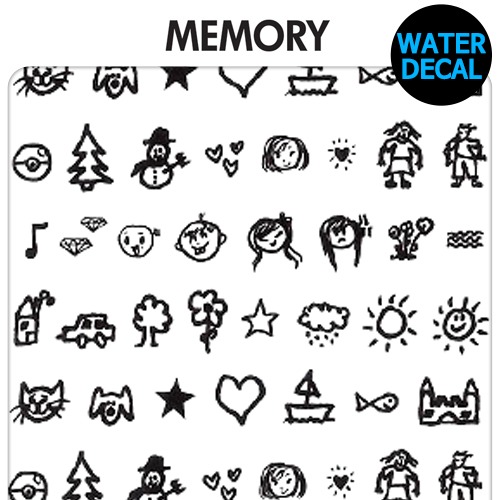 [MEMORY]메모리 워터데칼 네일 스티커 SDW-05