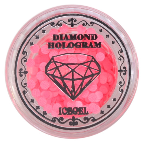 아이스젤 다이아몬드 홀로그램DH-13 형광핑크